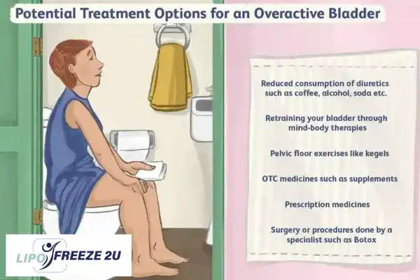 image of woman on toilet because of an overactive bladder Bridport