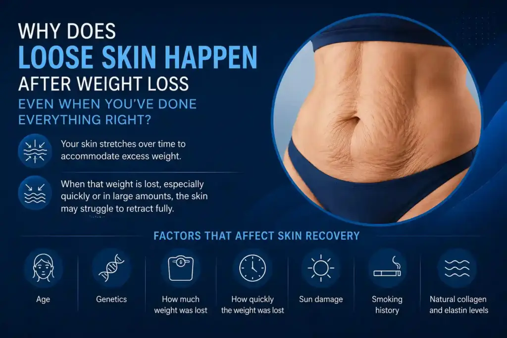 Why Does Loose Skin Happen After Weight Loss Even When You’ve Done Everything Right Bridport?